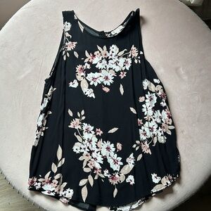 Lila Rose Floral Tank Top Button Down